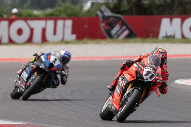 2025-italian-worldsbk-results-sunday-4 Race Two Winner Nicolo Bulega and runner up Toprak Razgatlioglu