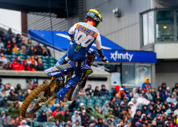 2025 Philadelphia Supercross Results 250SX - Cole Davies Action rear