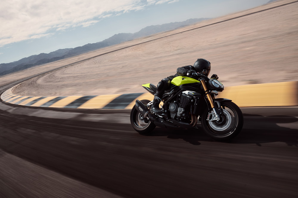 2025 Triumph Speed Triple 1200 RX on racetrack