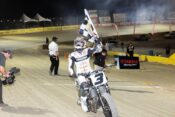 Briar Bauman gave the Harley-Davidson XT750R its maiden victory. Photos: Tim Lester