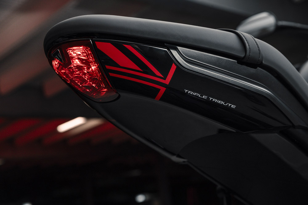 2026 Triumph Trident Triple Tribute SE tail