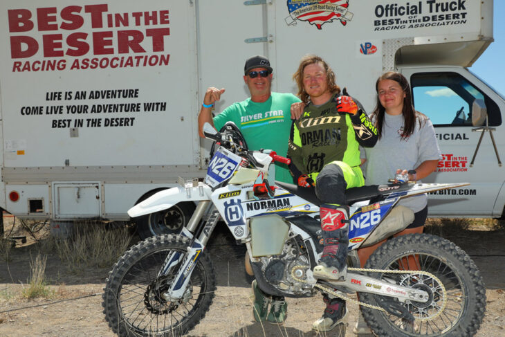 Axel Pearson and Daemon Woolslayer at 2025 BITD Silver State 300