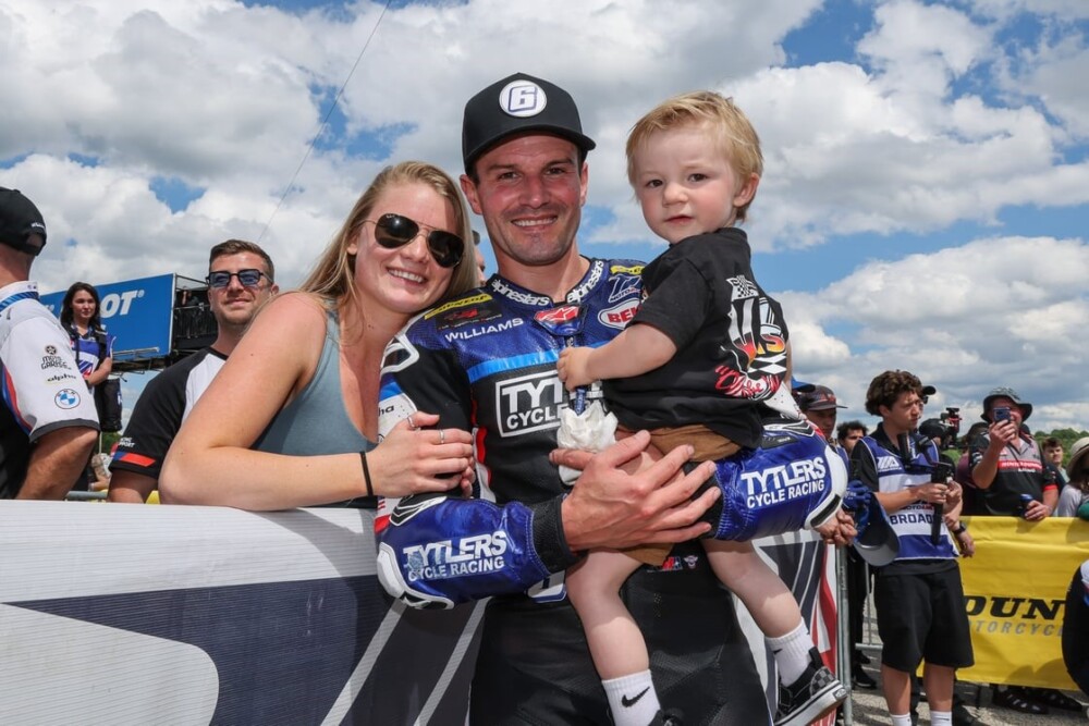 Cameron Beaubier Family podium Road Atlanta 2025