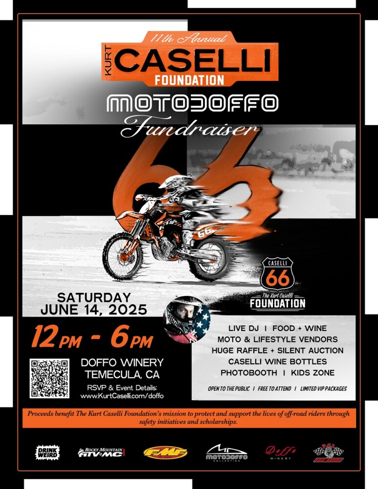 2025 Kurt Caselli Foundation MotoDoffo registration link 2025 Kurt Caselli Foundation MotoDoffo Event flyer