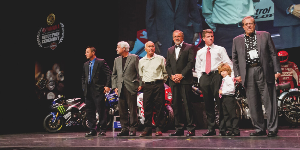 Richard Teerlink on the far right at his 2015 AMA Hall of Fame Induction. Photo Courtesy of AMA Archives