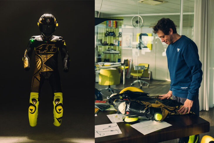 Valentino Rossi LE Soleluna Vale46 Anniversario Helmet And Suit